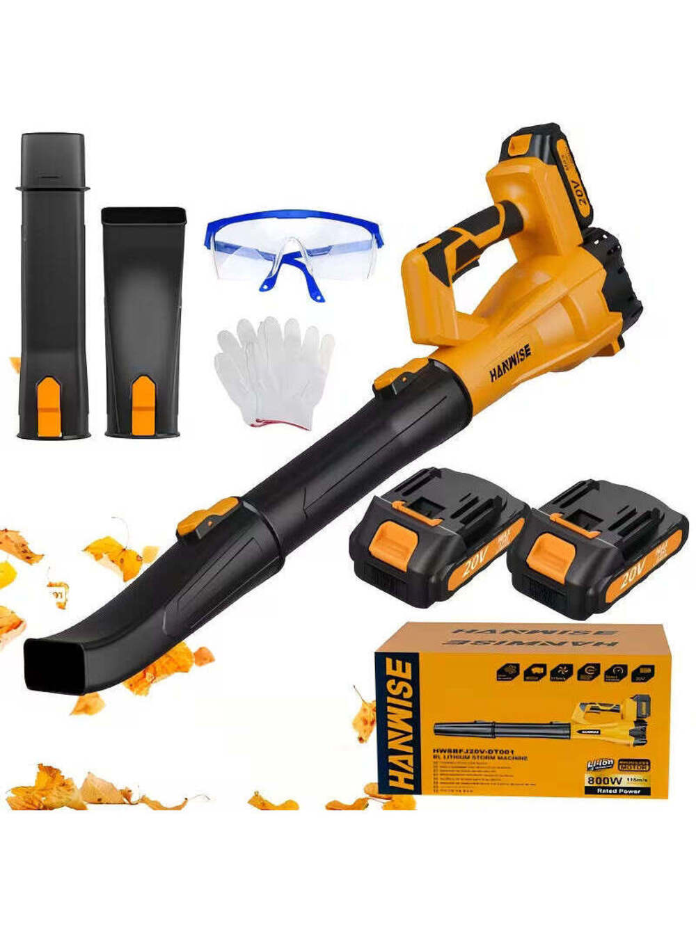 Electric Leaf Blower Cordless- 650 CFM 250 MPH